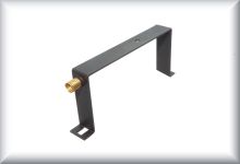 Sheet metal strap for engine mounting, large version, black, price per piece.