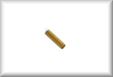 Repairing sleeve for chassis, yellow brass, lenght 11,5 - 12,5 mm, width 2,95 mm, inside measurement 2,49 mm, drill out only - not press out, price per piece.