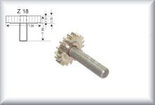 Intermediate gear wheel for drive wheels, module 0.4, number of teeth 18, nickel-plated, price per piece.