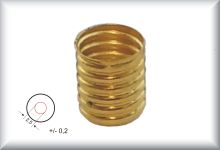 Lamp socket, yellow brass, suitable for nearly all locomotives of the 700, 800 and 3000 series, price per piece.