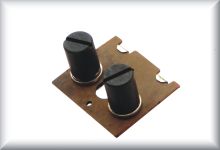 Rocker for brushes, 2 brush-heads incl., burnished, price per set.