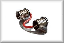 Lamp holder, suitable for HS 800, RS 800, SK 800, lamp socket made from tin plate, price per piece.